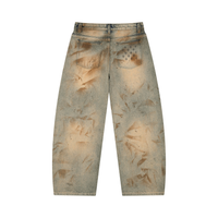 Wolvyn Apparel ‘Wolvyn Mark’ Men’s Vintage Wash Barrel Leg Jeans