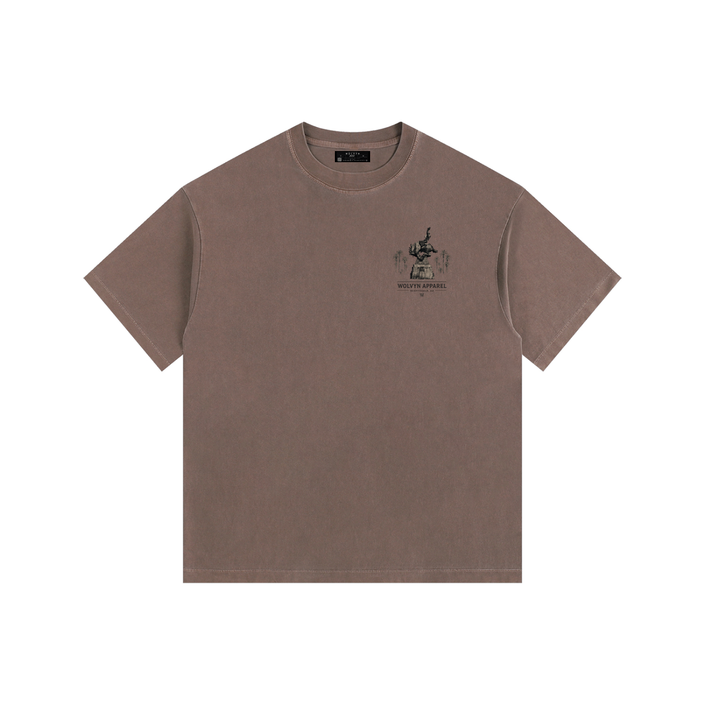 Wolvyn Apparel Vintage Washed Oversized Cotton T-Shirt