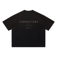 Wolvyn Apparel ‘Foundations 001’ Unisex Sun Fade Distressed Boxy T-Shirt