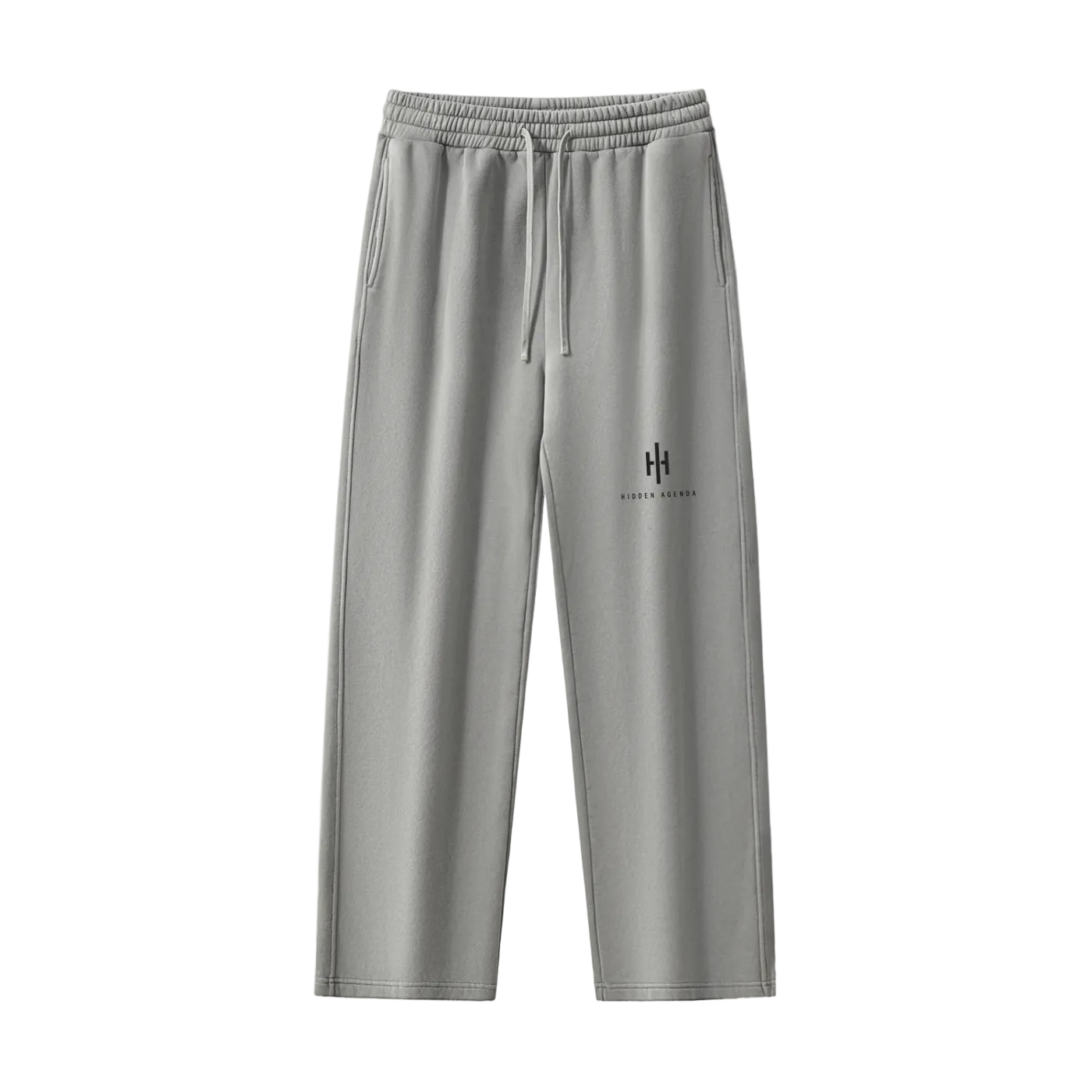 Hidden Agenda Frayed Enzyme Washed Fleece Sweatpants