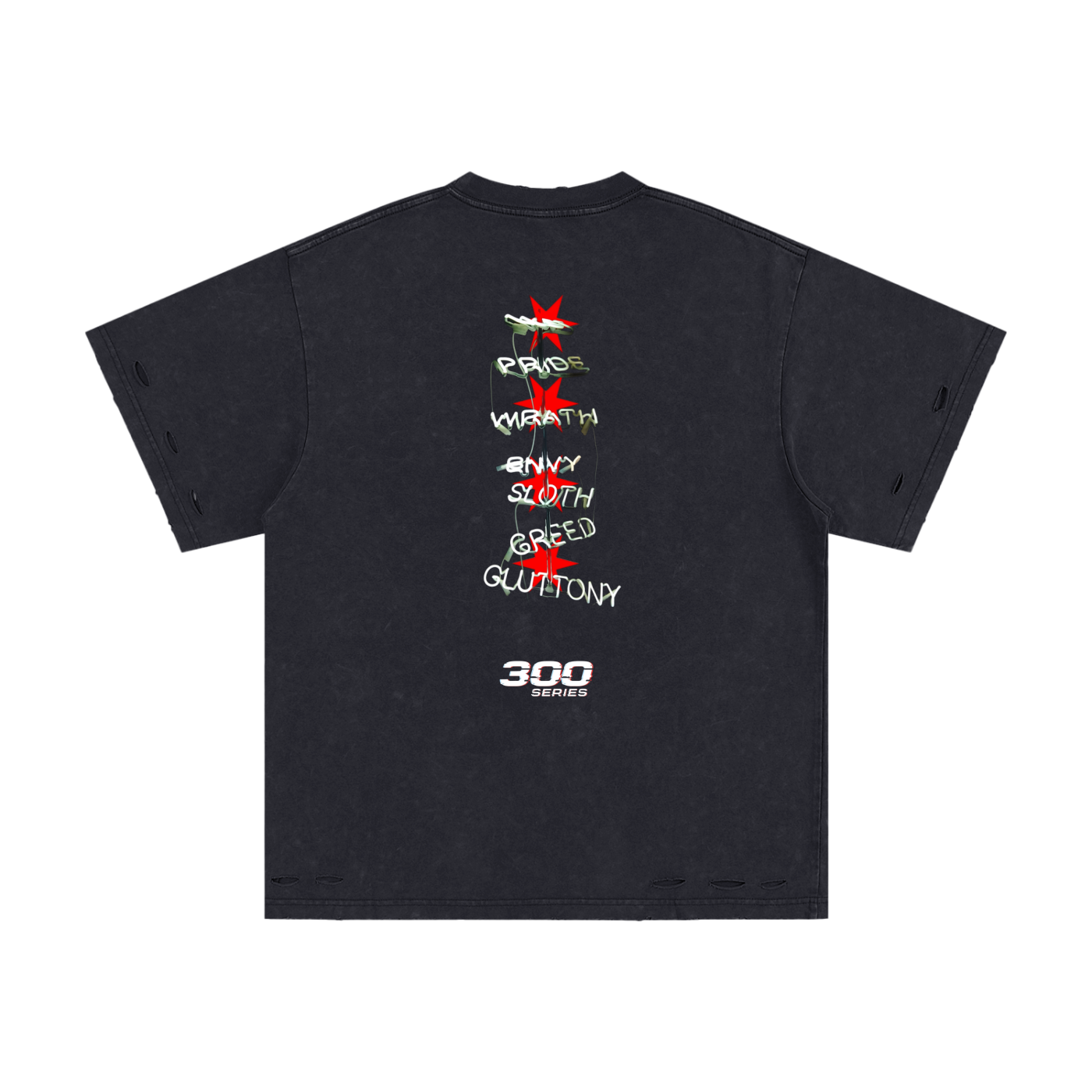 Wolvyn 7 Deadly Sins Heavyweight Cotton Washed Tee