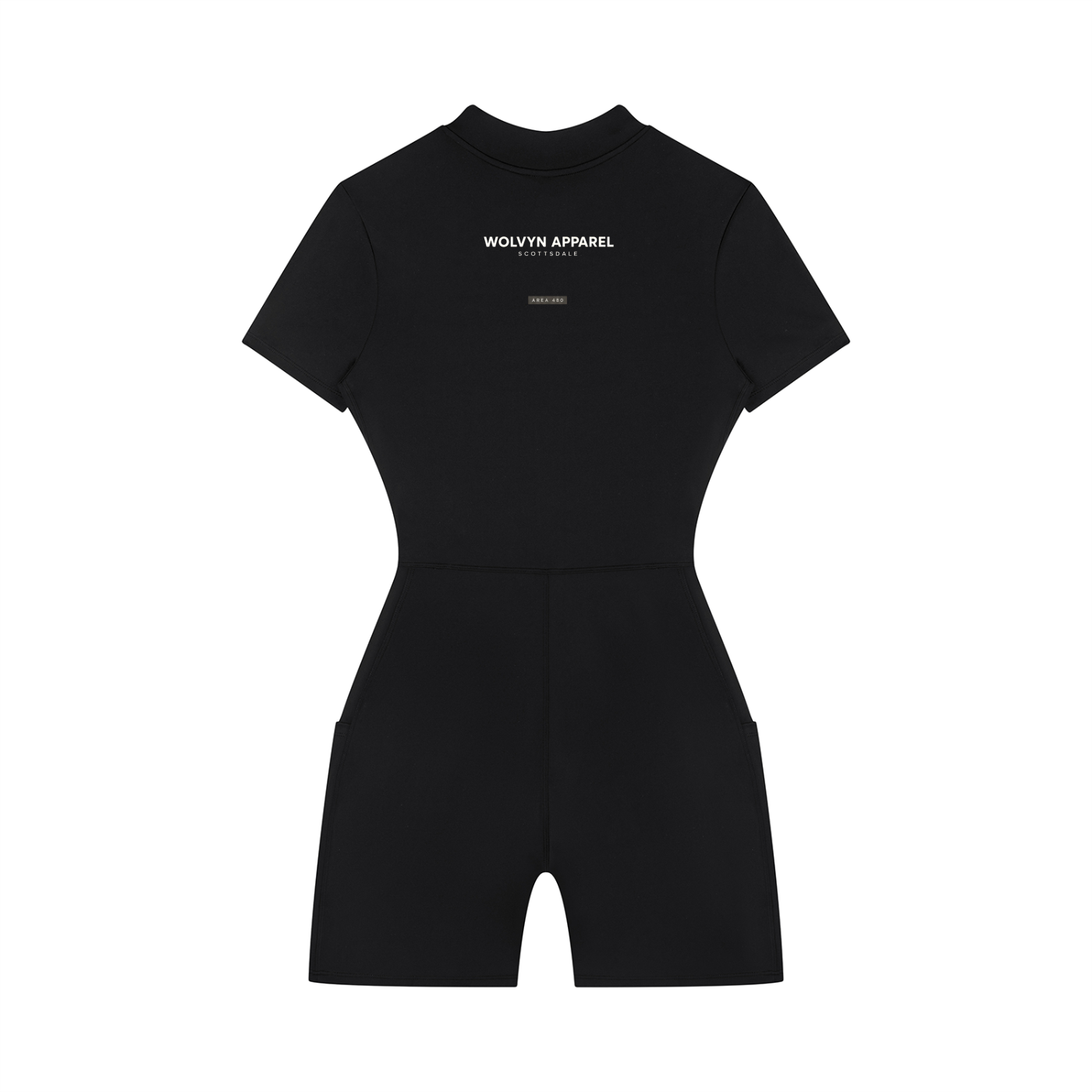 Wolvyn Apparel Women's Quarter-Zip Short Sleeve Romper