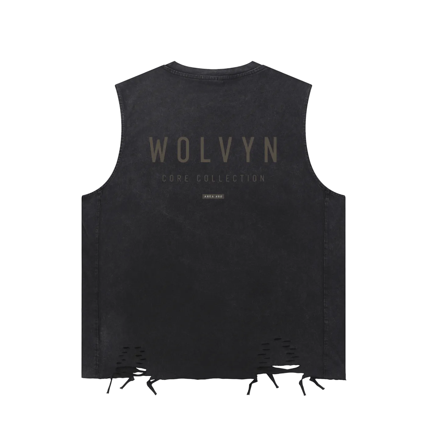 Wolvyn Apparel ‘Summer of Wolvyn’ Snow Washed Raw-Hem Tank Top
