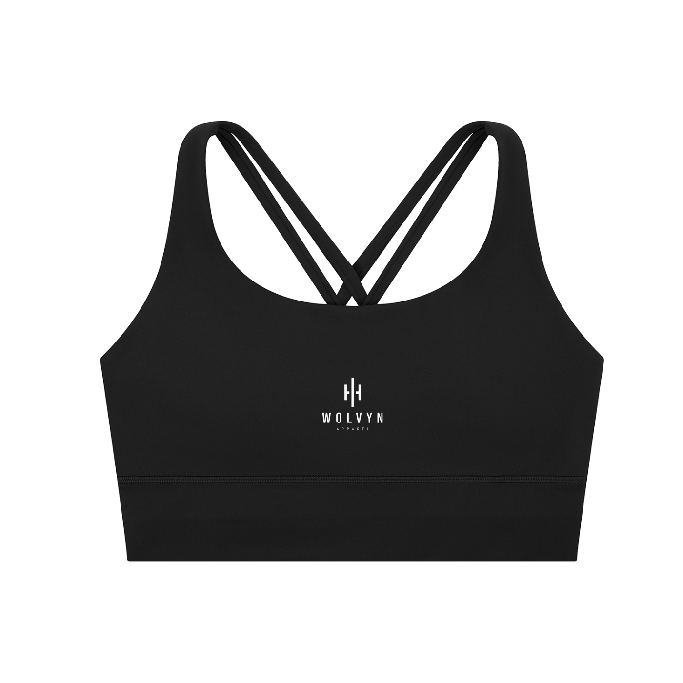 Wolvyn Apparel Strappy Criss-Cross Sports Bra