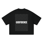 Wolvyn Apparel ‘Godfidence’ Unisex 400 GSM Heavyweight Boxy T-Shirt