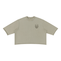 Wolvyn Apparel ‘Desert Born’ Unisex Mineral Wash Raw Hem Boxy T-Shirt