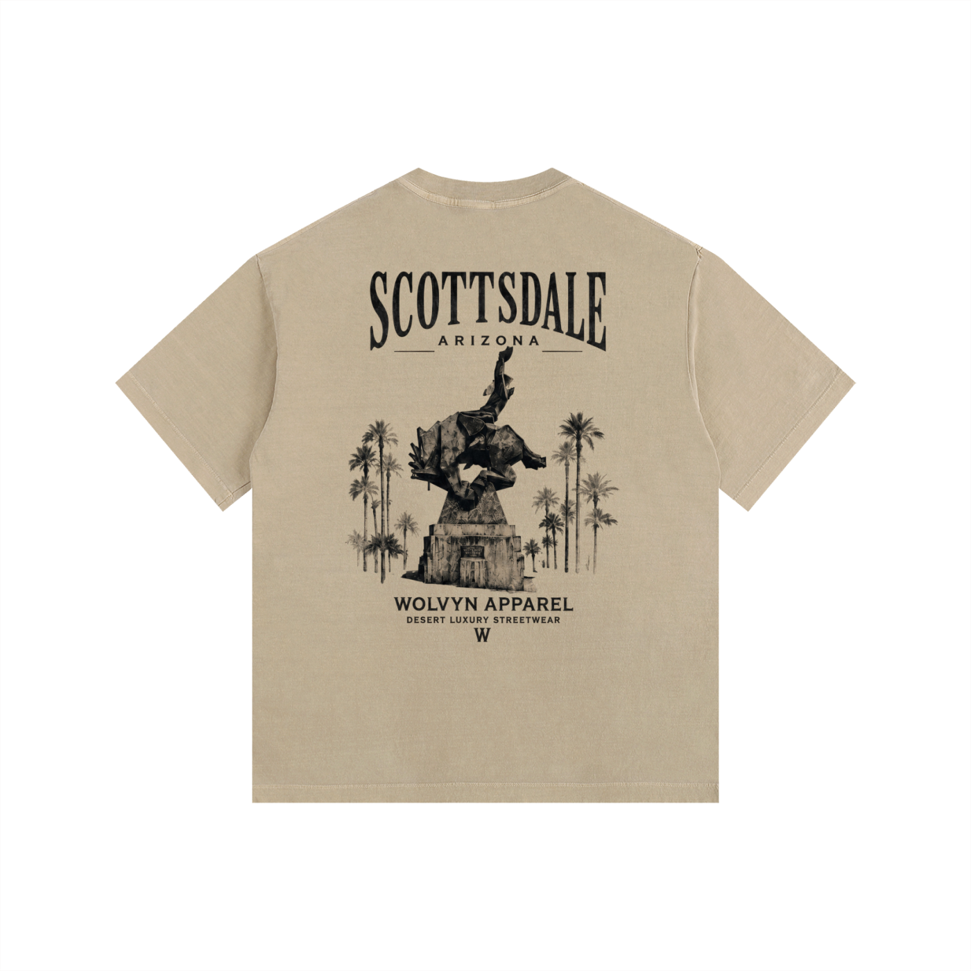 Wolvyn Apparel Vintage Washed Oversized Cotton T-Shirt