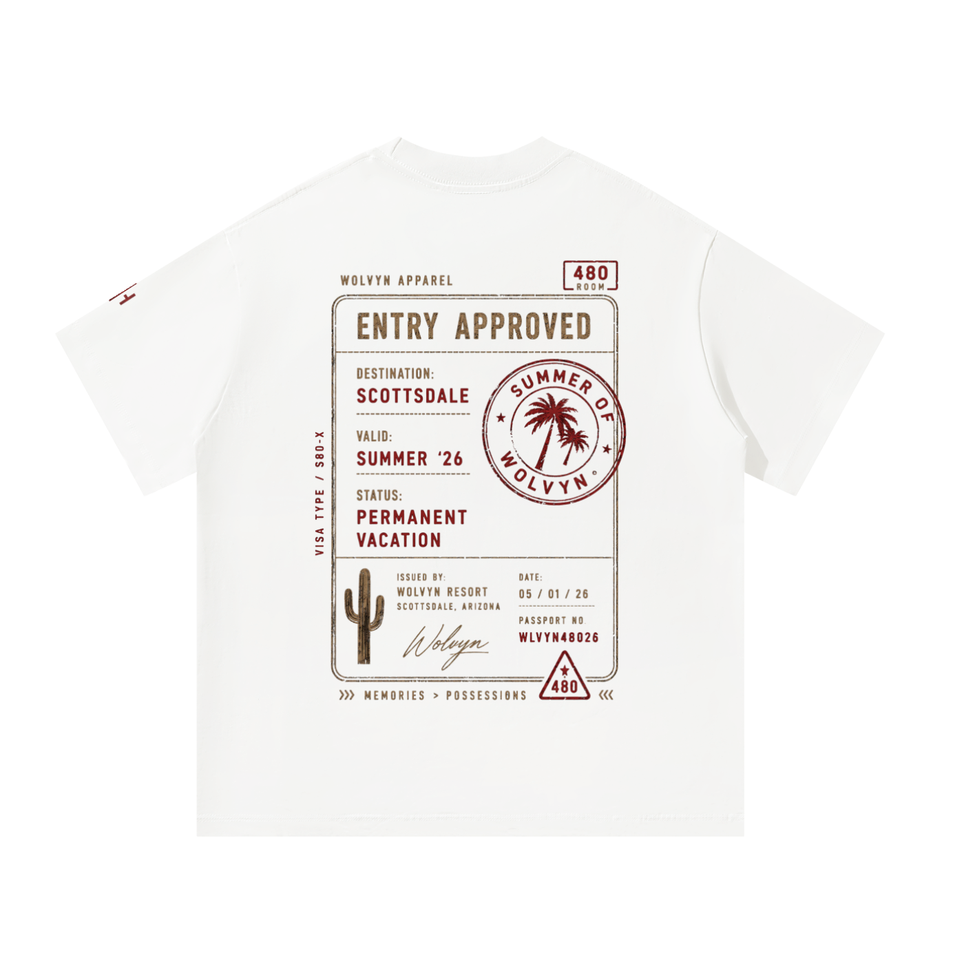 Wolvyn Apparel ‘Destination’ Unisex Oversized T-Shirt