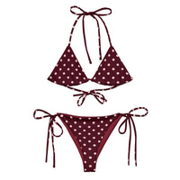 All-over print recycled string bikini - Wolvyn Apparel