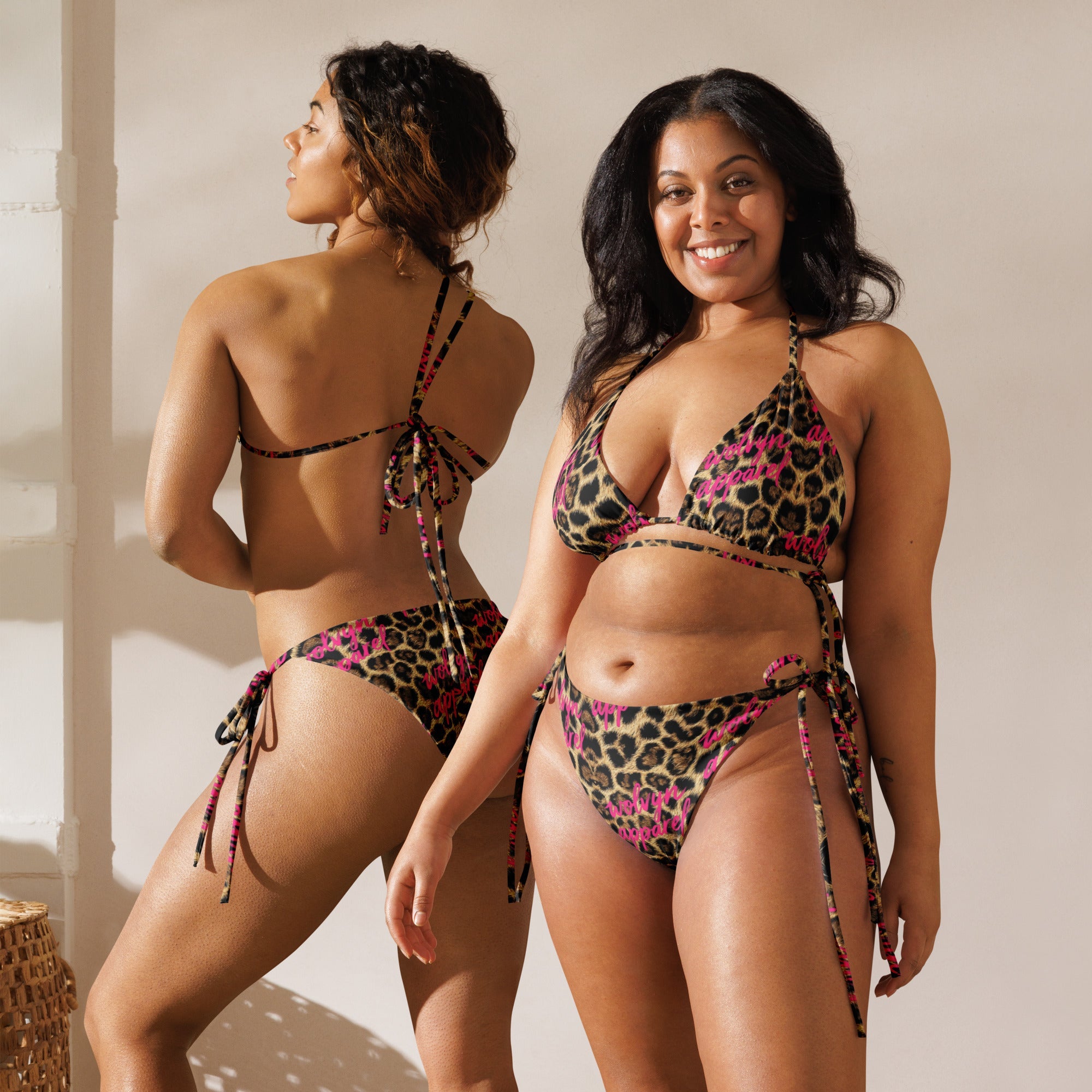 All - over print recycled string bikini - Wolvyn Apparel