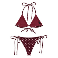 All-over print recycled string bikini - Wolvyn Apparel
