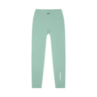 Leggings by Wolvyn Apparel, Standard Issue high-waisted yoga leggings in sage green.