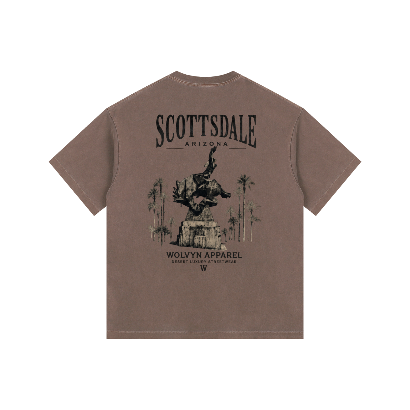 Wolvyn Apparel Vintage Washed Oversized Cotton T-Shirt