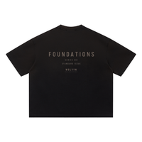 Wolvyn Apparel ‘Foundations 001’ Unisex Sun Fade Distressed Boxy T-Shirt