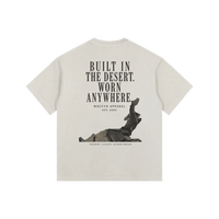 Built In The Desert by Wolvyn Apparel Vintage Washed Oversized Cotton T-Shirt - Wolvyn Apparel