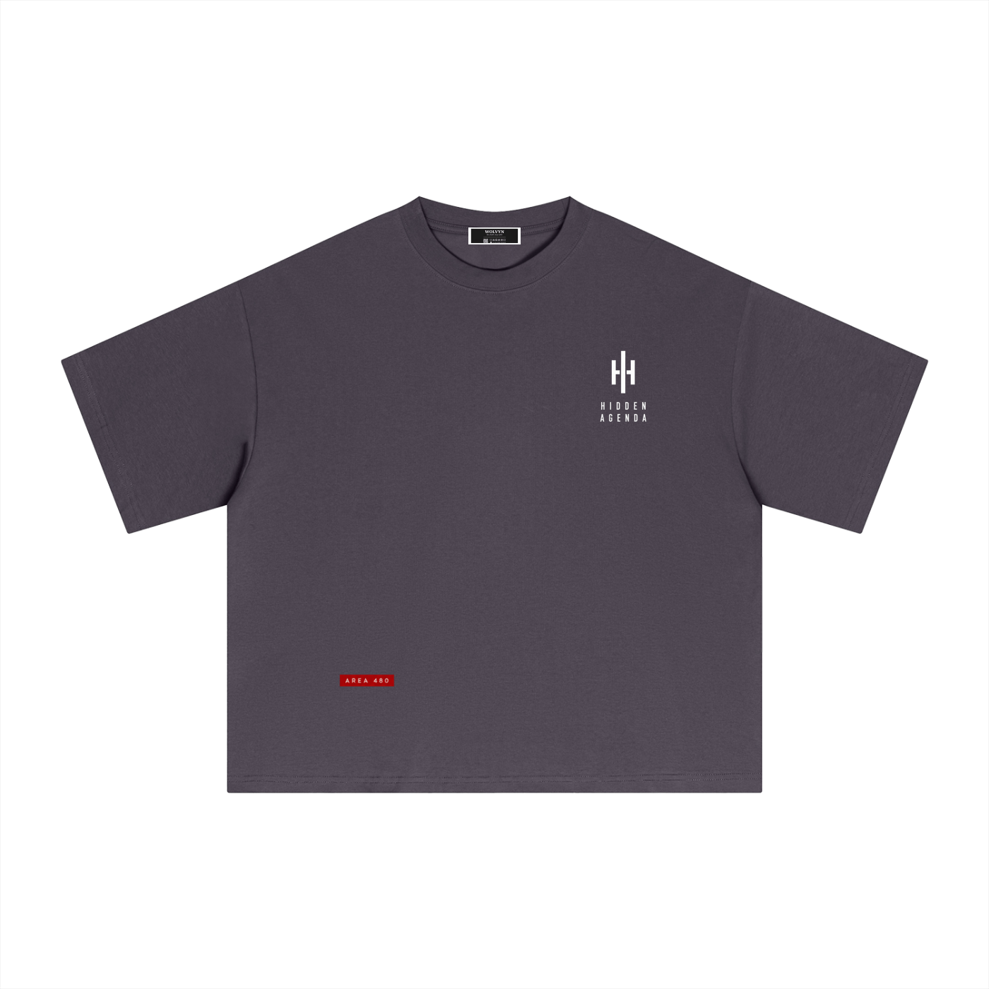 Hidden Agenda by Wolvyn Apparel Essential Sorona Boxy T-Shirt
