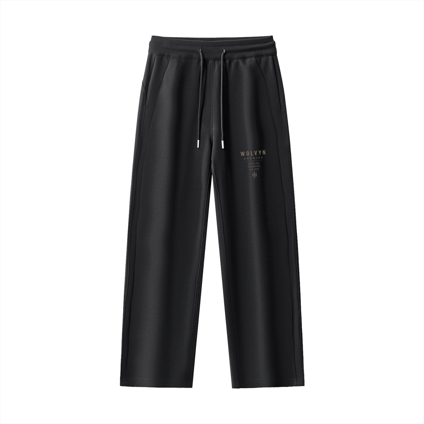 Wolvyn Apparel Essential Drawstring Straight-Leg Sweatpants