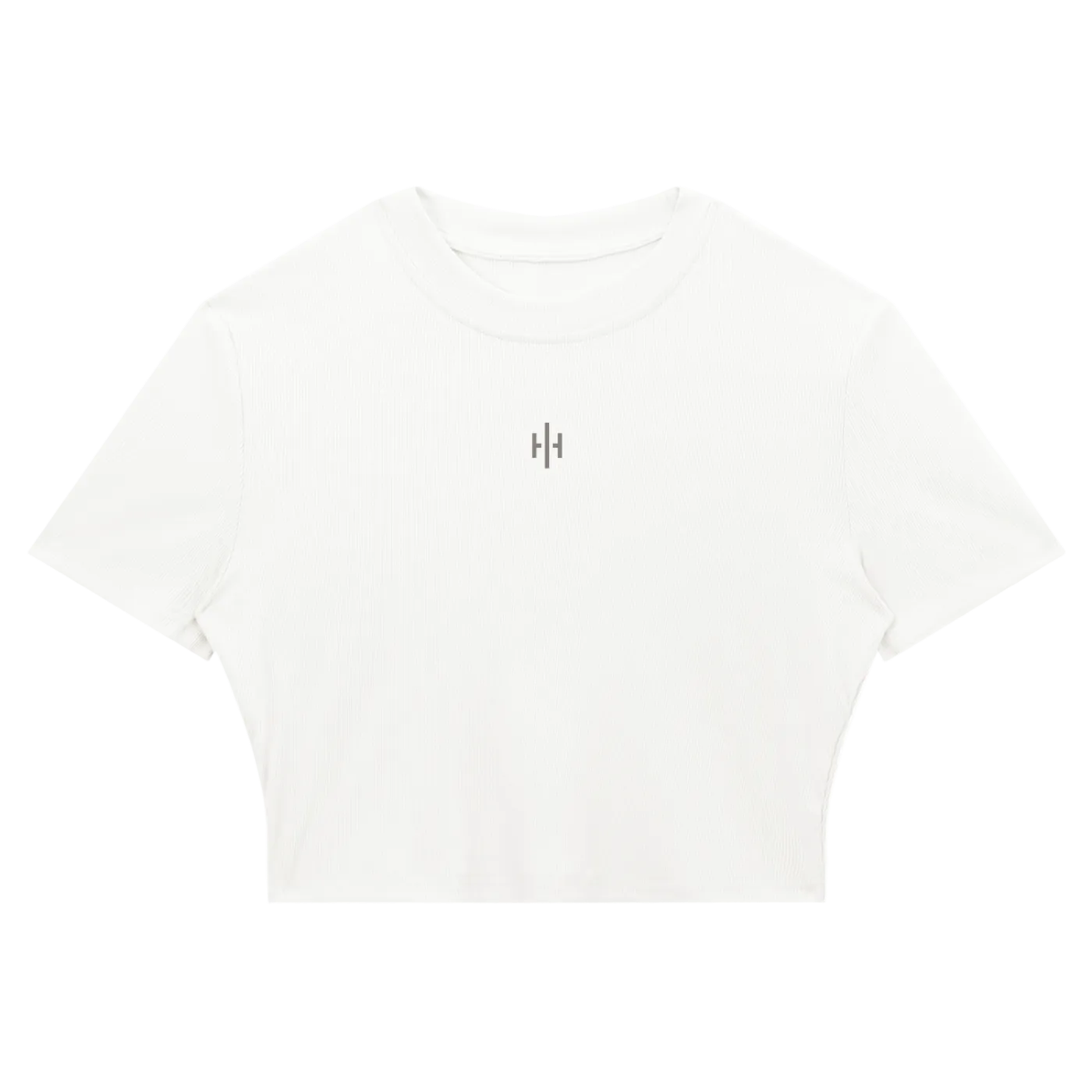 Wolvyn Apparel Women's Slim Ribbed Crop T-Shirt