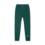 Leggings by Wolvyn Apparel: Standard Issue High-Waisted Yoga Leggings in deep green with back waistband logo