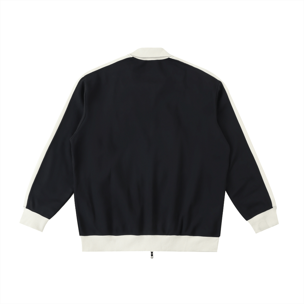 Contrast Trim Stand Collar Jacket - Wolvyn Apparel