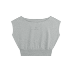 Wolvyn Apparel ‘Foundations’ Women’s Boatneck Raw Edge Crop T-Shirt
