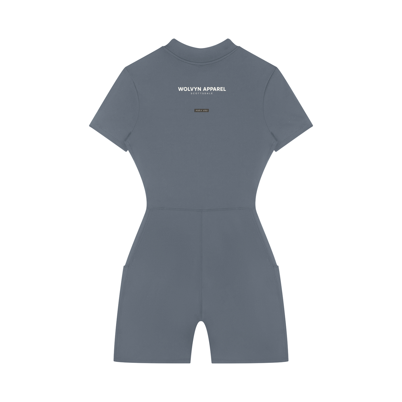Wolvyn Apparel Women's Quarter-Zip Short Sleeve Romper