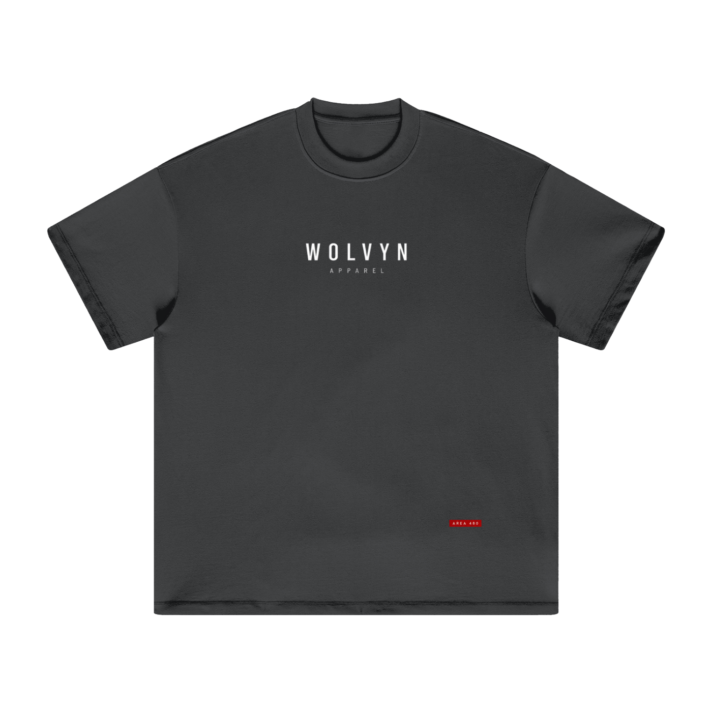 Wolvyn Apparel "Label - Black" Heavyweight Earth Tone T-Shirt