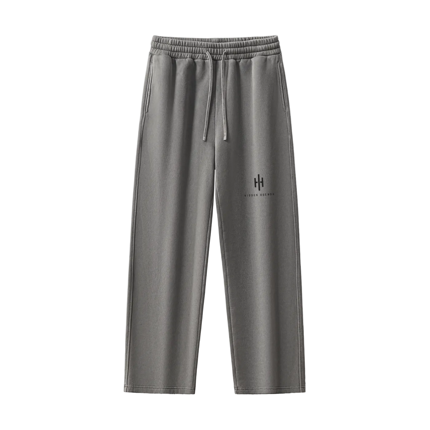 Hidden Agenda Frayed Enzyme Washed Fleece Sweatpants