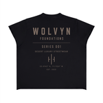 Wolvyn Apparel ‘Foundations Athletic’ Unisex Boxy Raw Edge T-Shirt