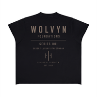 Wolvyn Apparel ‘Foundations Athletic’ Unisex Boxy Raw Edge T-Shirt