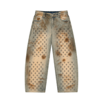 Wolvyn Apparel ‘Wolvyn Mark’ Men’s Vintage Wash Barrel Leg Jeans