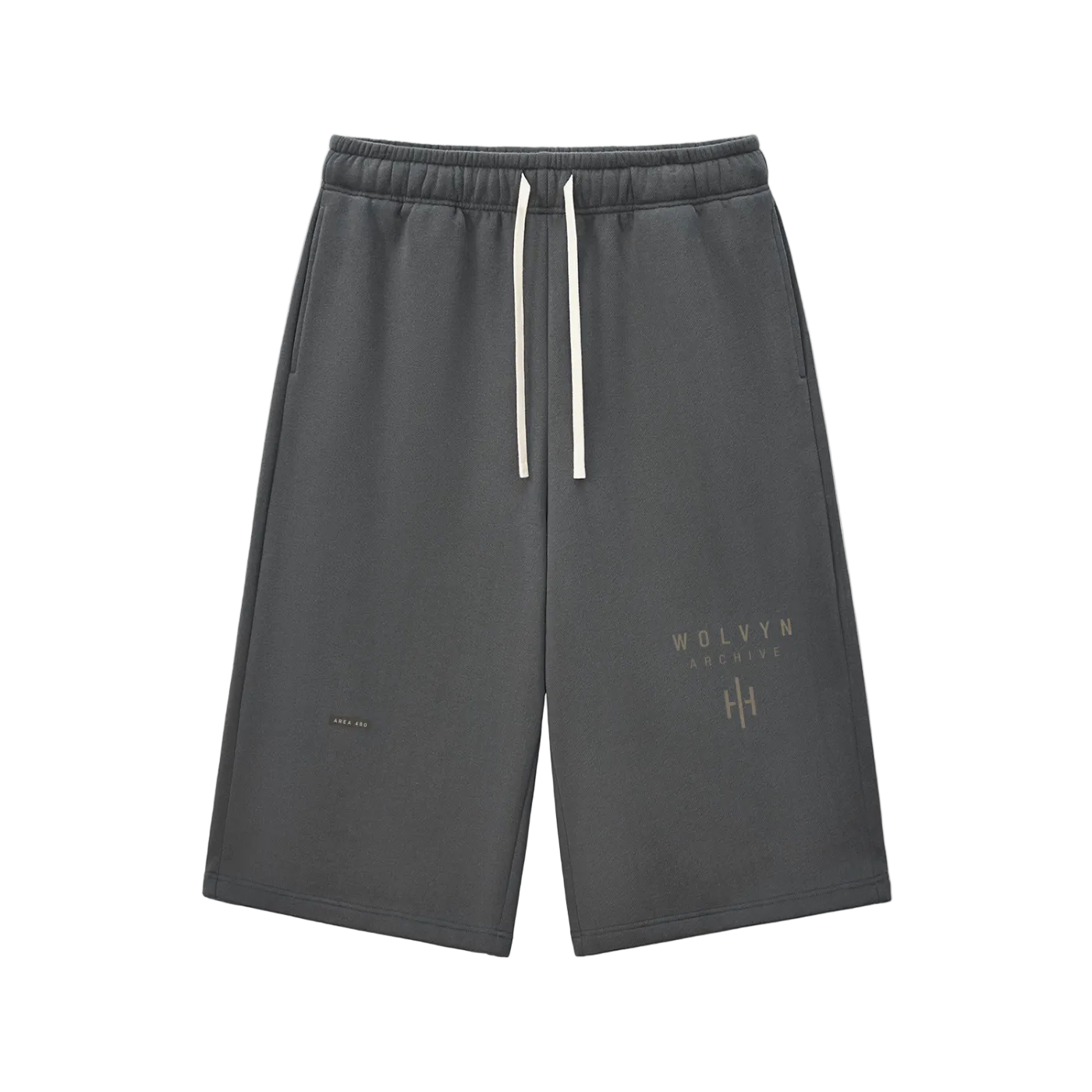 Wolvyn Apparel Relaxed Drawstring Three-quarter Sweatpants