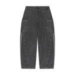 Wolvyn Apparel Women's Vintage Wash Barrel Leg Jeans