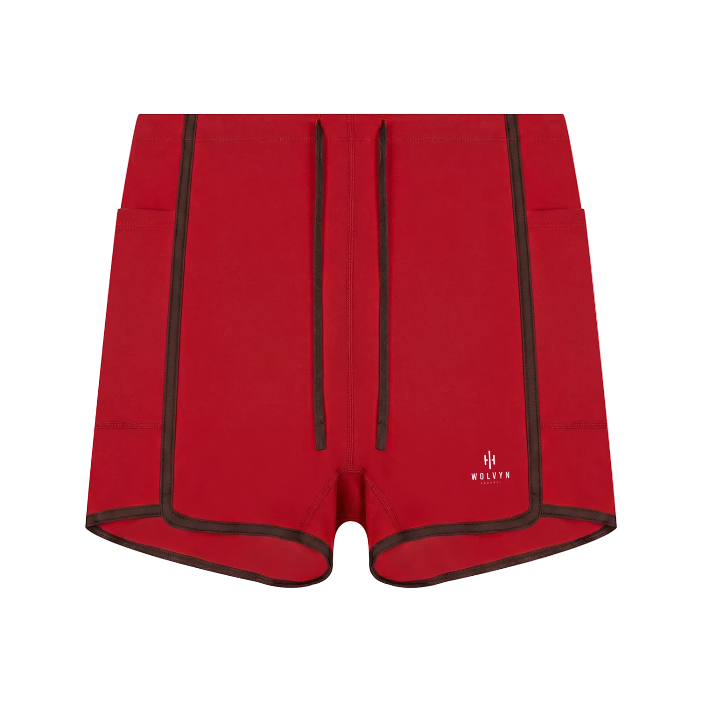 Wolvyn Apparel Women's High Rise Color Block Yoga Shorts