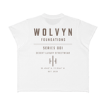 Wolvyn Apparel ‘Foundations Athletic’ Unisex Boxy Raw Edge T-Shirt