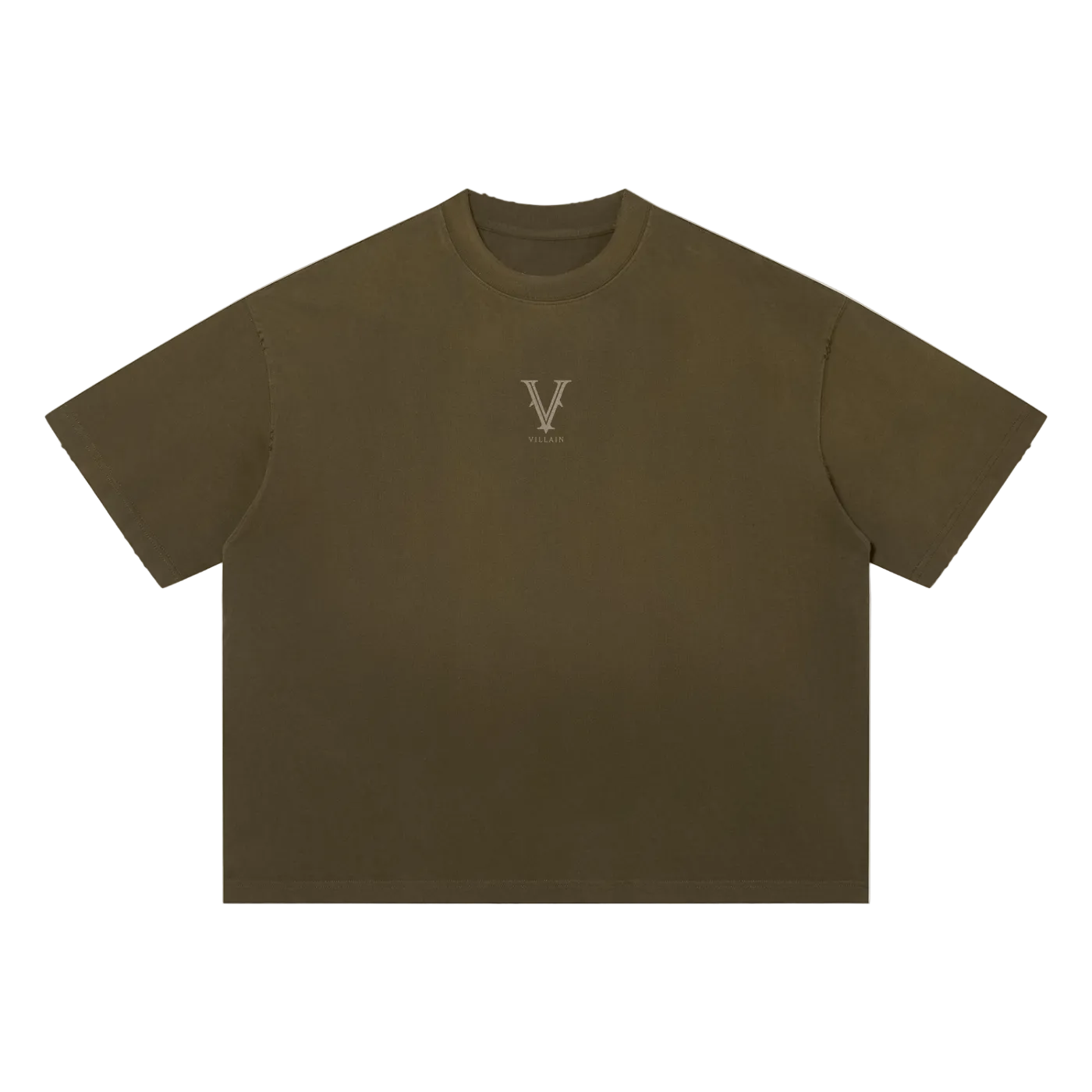 Villain by Wolvyn Apparel "Heir" Unisex Sun Fade Distressed Boxy T-Shirt