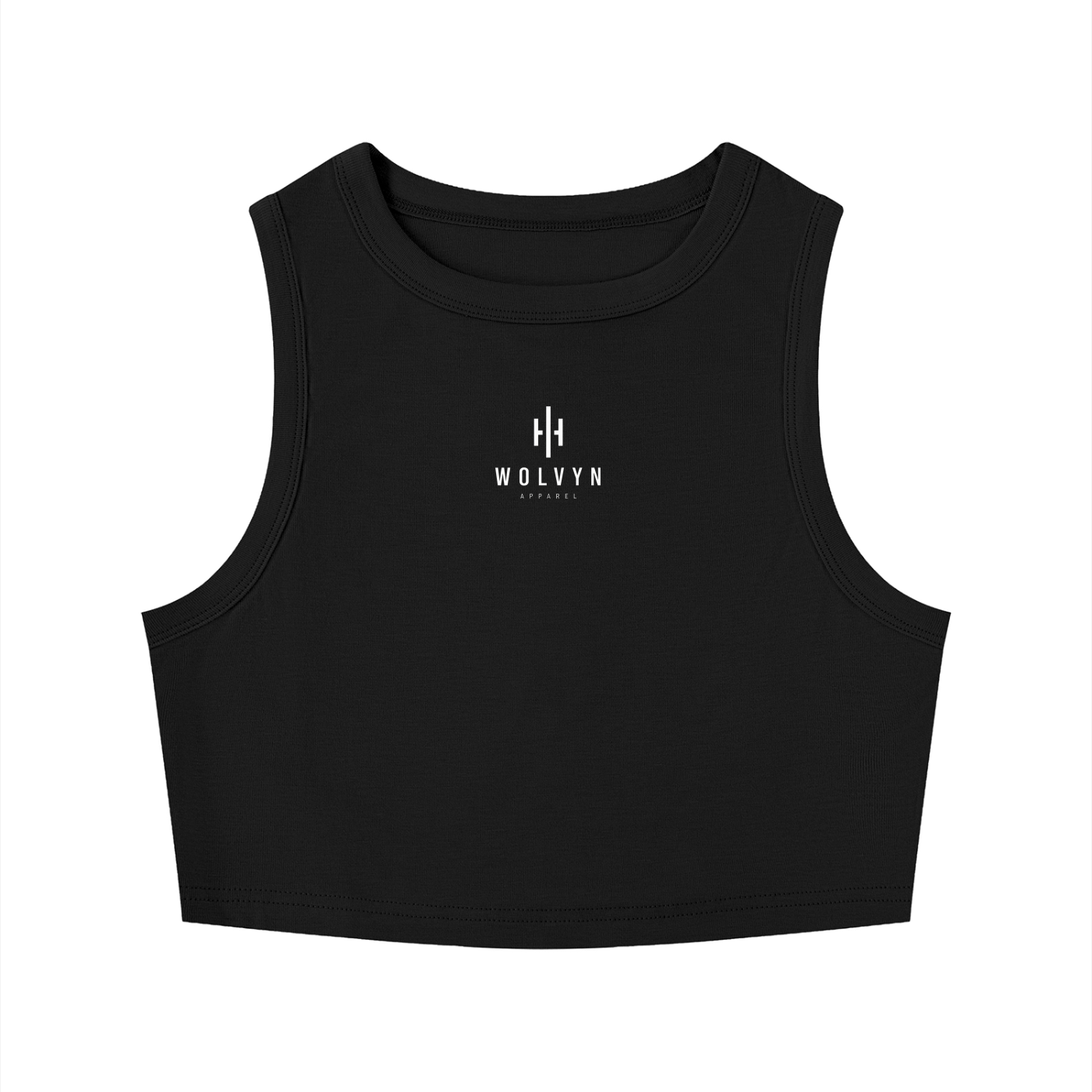 Wolvyn Apparel Women's Tight Crewneck Crop Tank Top