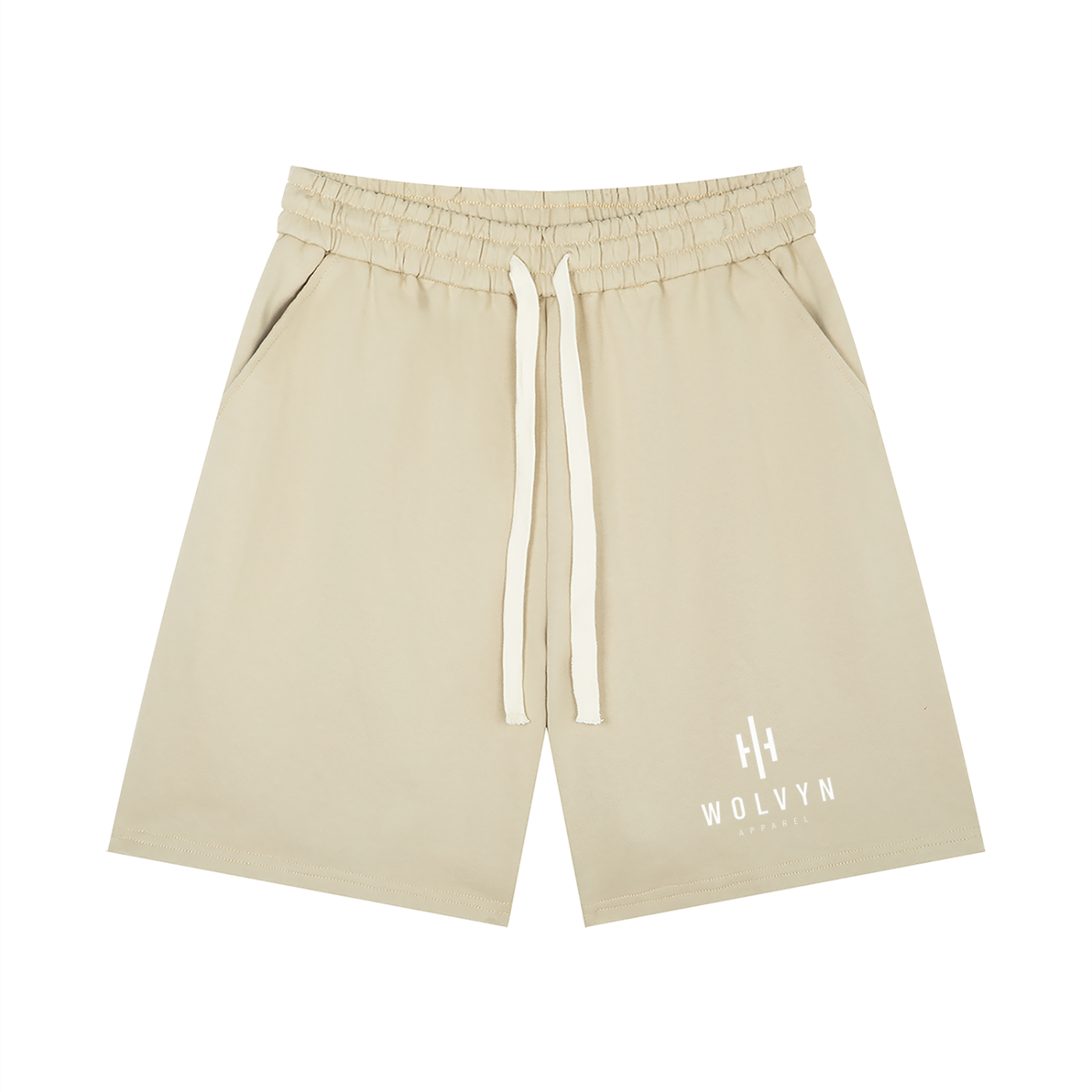 Wolvyn Apparel 'Wolvyn Mark' Men’s Loose Fit Drawstring Shorts