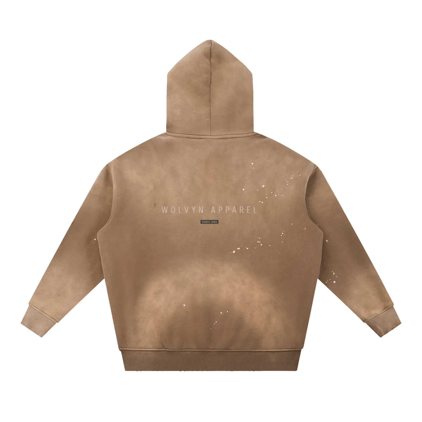 Wolvyn Apparel ‘DLS’ Vintage Washed Frayed Fleece Hoodie