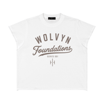 Wolvyn Apparel ‘Foundations Athletic’ Unisex Boxy Raw Edge T-Shirt