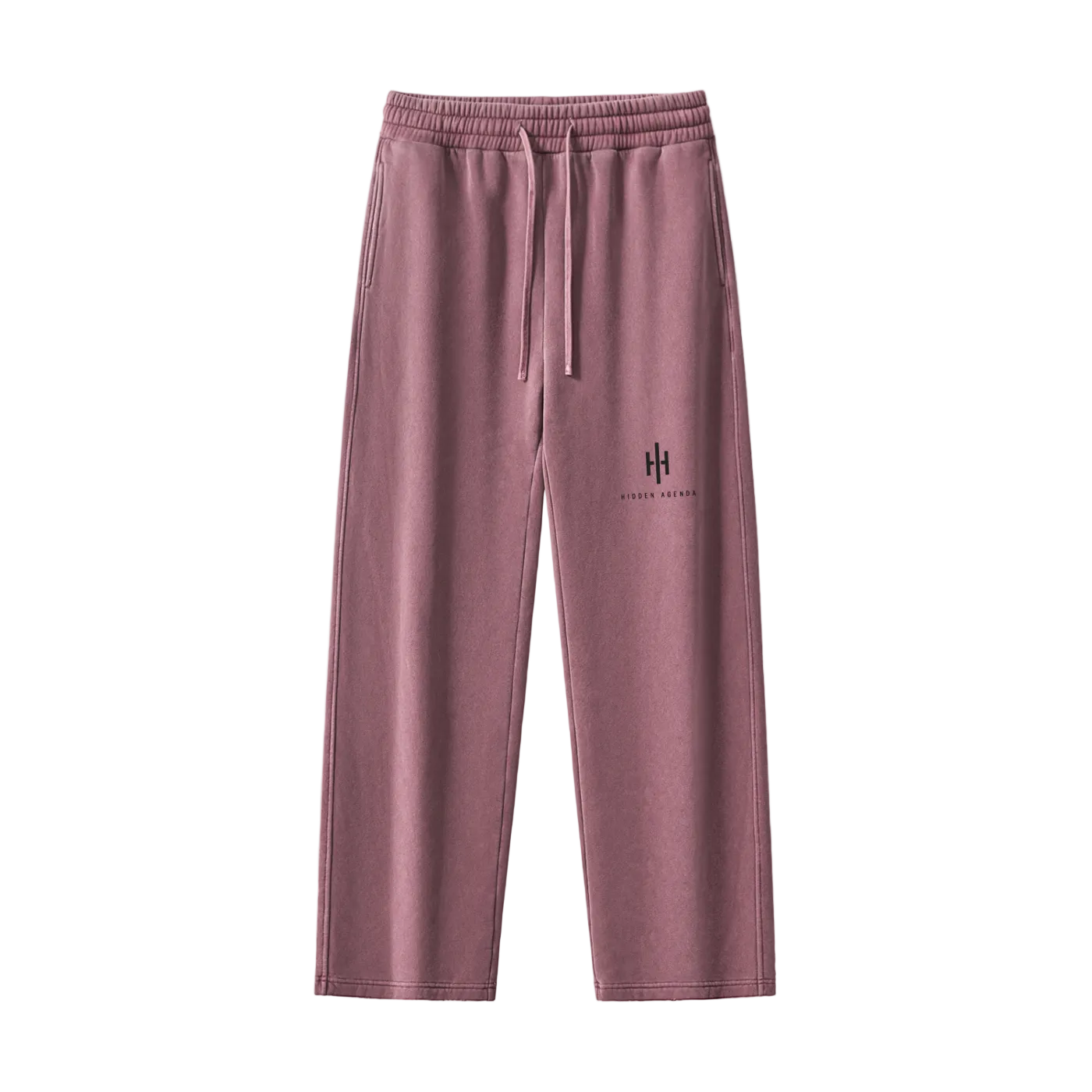 Hidden Agenda Frayed Enzyme Washed Fleece Sweatpants
