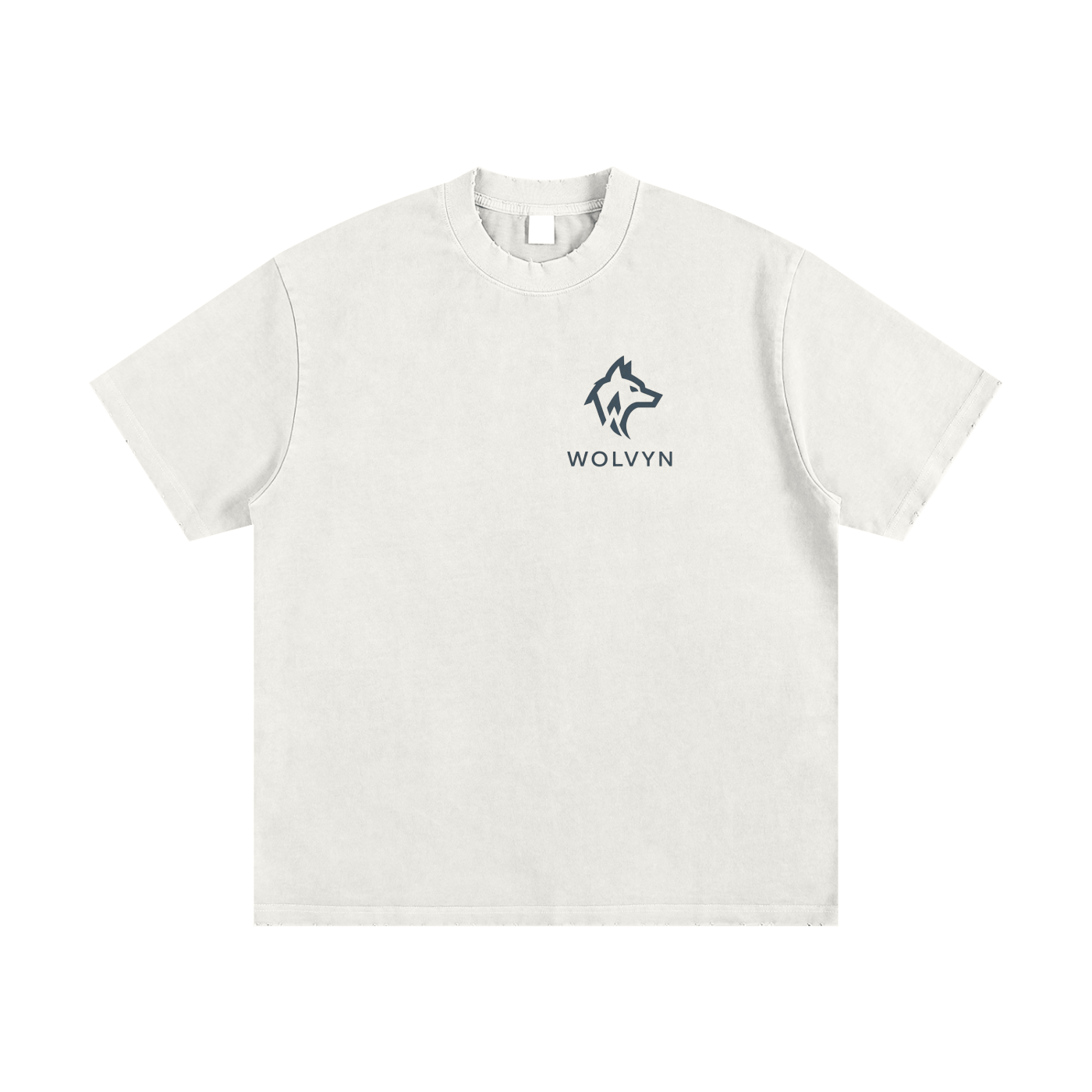 Heavyweight Vintage Washed Frayed T-Shirt - Wolvyn Apparel