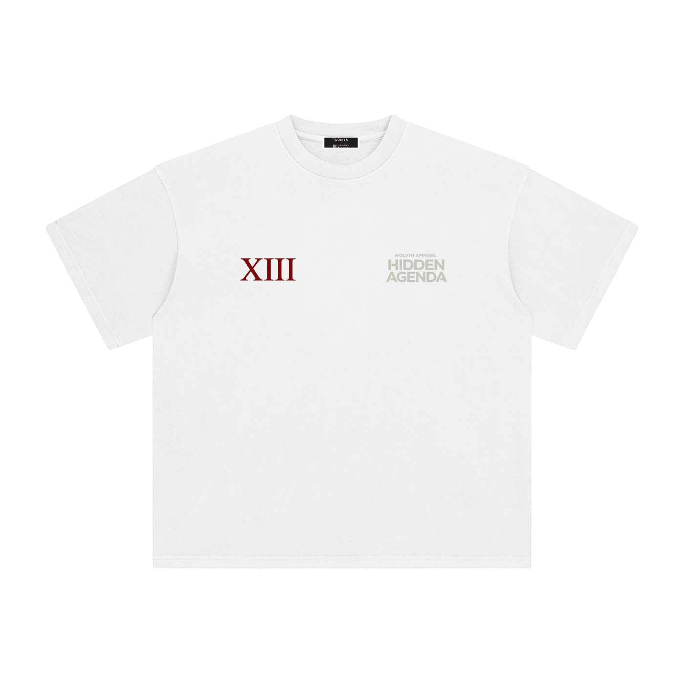 Hidden Agenda by Wolvyn Apparel Enzyme Washed T-Shirt - Wolvyn Apparel