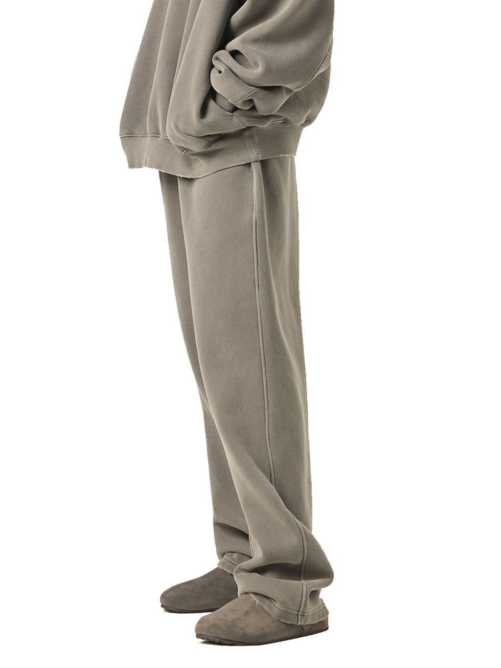 Hidden Agenda by Wolvyn Apparel Frayed Enzyme Washed Fleece Sweatpants - Wolvyn Apparel