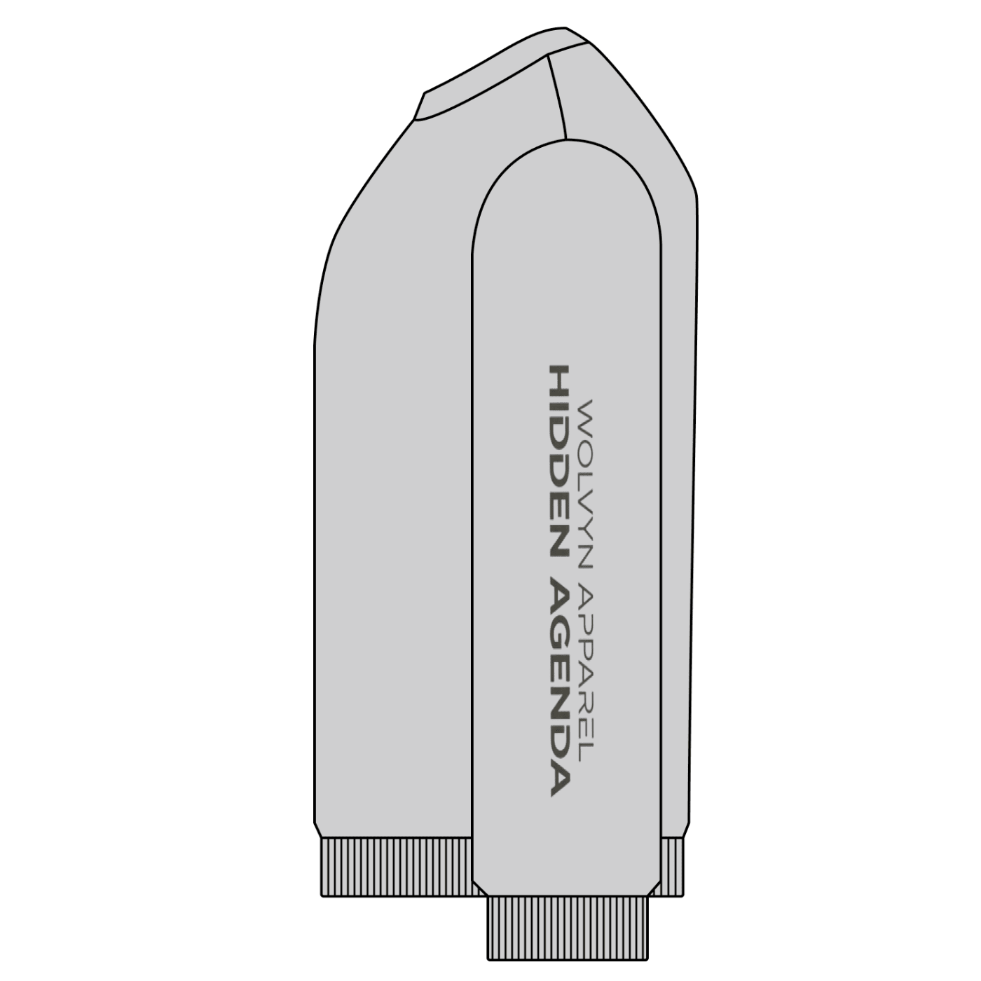 Hidden Agenda by Wolvyn Apparel "Redacted" Snow Washed Oversized Sweatshirt - Wolvyn Apparel