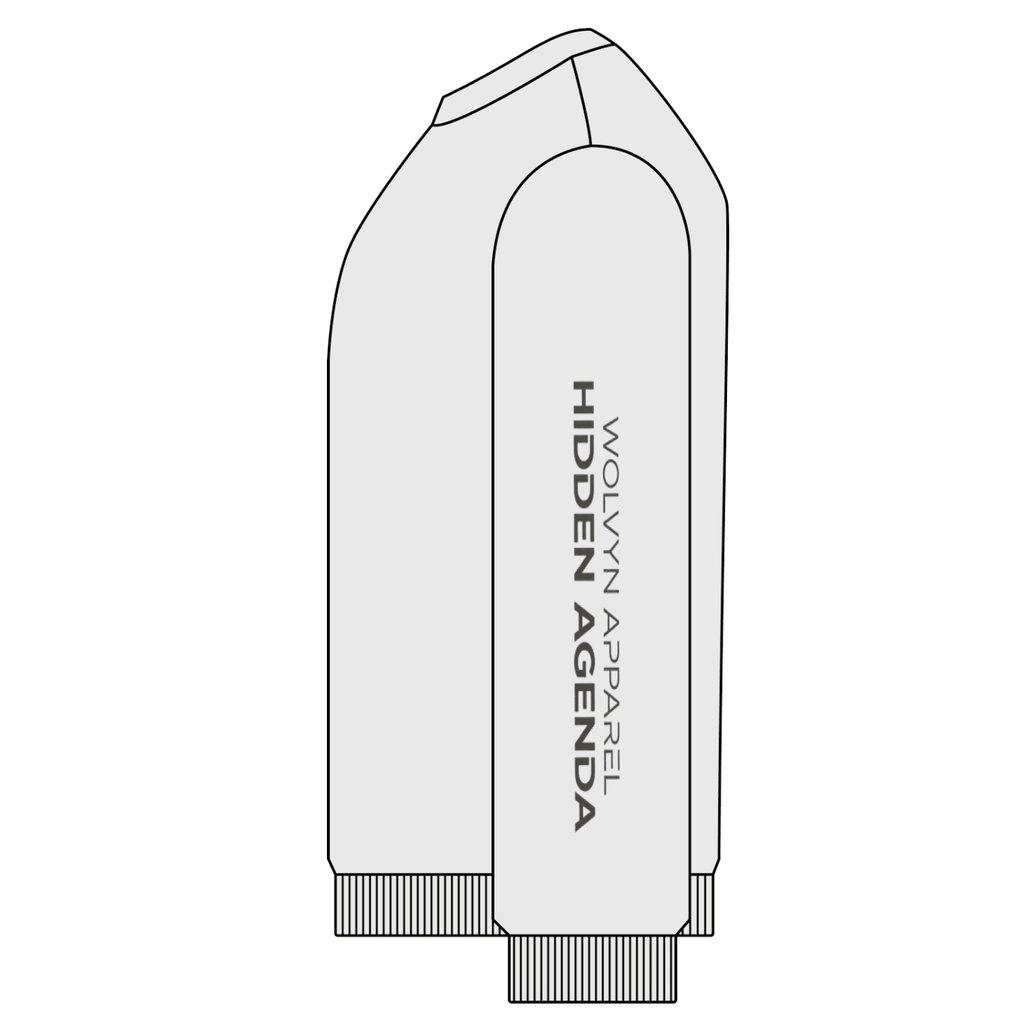 Hidden Agenda by Wolvyn Apparel "Redacted" Snow Washed Oversized Sweatshirt - Wolvyn Apparel