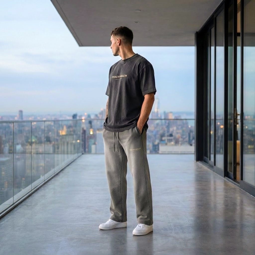 Hidden Agenda by Wolvyn Apparel Vintage Washed Gradient Straight - Leg Sweatpants - Wolvyn Apparel