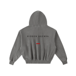 Hidden Agenda Frayed Enzyme Washed Fleece Hoodie - Wolvyn Apparel