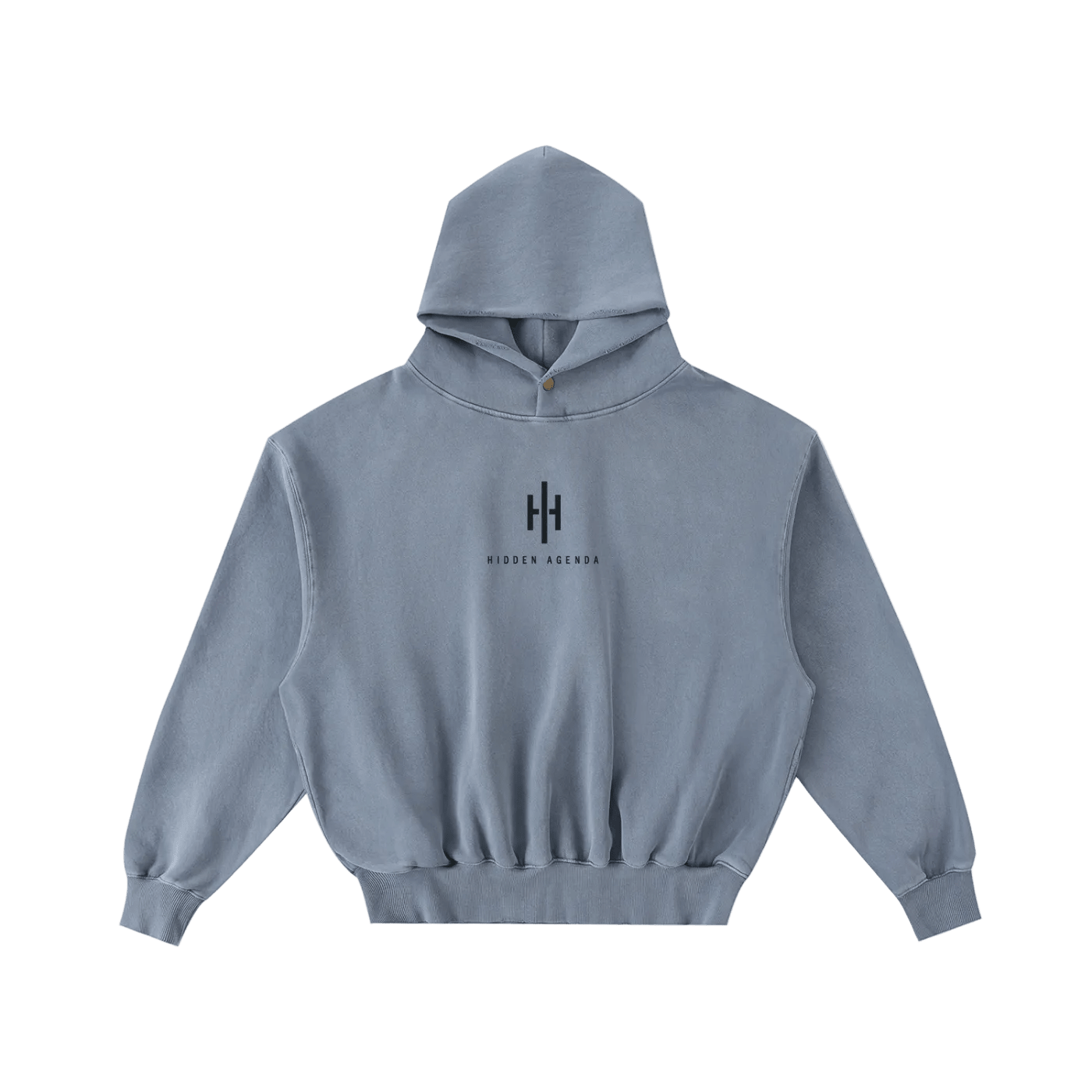Hidden Agenda Frayed Enzyme Washed Fleece Hoodie - Wolvyn Apparel