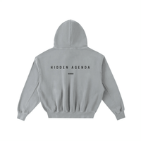 Hidden Agenda Frayed Enzyme Washed Fleece Hoodie - Wolvyn Apparel